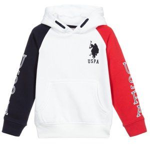 U.S. Polo Assn. BOYS WHITE LOGO HOODIE